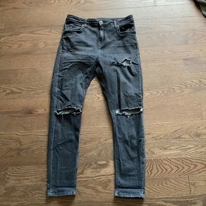 Top shop distressed skinny jeans